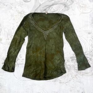 Women's Green and Khaki Vests-tanks-cami